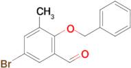 2-(Benzyloxy)-5-bromo-3-methylbenzaldehyde