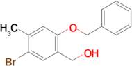 [2-(Benzyloxy)-5-bromo-4-methylphenyl]methanol