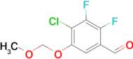 4-Chloro-2,3-difluoro-5-(methoxymethoxy)benzaldehyde