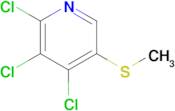 2,3,4-Trichloro-5-(methylsulfanyl)pyridine