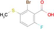 2-Bromo-6-fluoro-3-(methylsulfanyl)benzoic acid