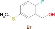 (2-Bromo-6-fluoro-3-methylsulfanylphenyl)methanol