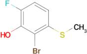 2-Bromo-6-fluoro-3-(methylthio)phenol