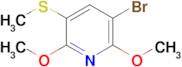 5-Bromo-2,6-dimethoxy-3-methylsulfanylpyridine