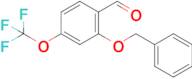 2-(Phenylmethoxy)-4-(trifluoromethoxy)benzaldehyde