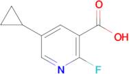 5-Cyclopropyl-2-fluoropyridine-3-carboxylic acid