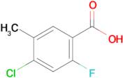 4-Chloro-2-fluoro-5-methylbenzoic acid