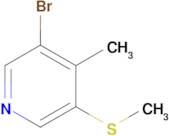 3-Bromo-4-methyl-5-(methylthio)pyridine