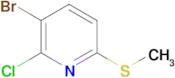 3-Bromo-2-chloro-6-(methylthio)pyridine