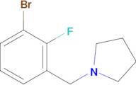 1-[(3-Bromo-2-fluorophenyl)methyl]pyrrolidine