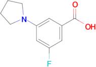 3-Fluoro-5-pyrrolidin-1-ylbenzoic acid