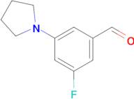 5-Fluoro-3-pyrrolidin-1-ylbenzaldehyde