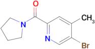 5-Bromo-4-methyl-2-(pyrrolidin-1-ylcarbonyl)pyridine