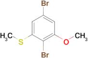 1,4-Dibromo-2-methoxy-6-(methylsulfanyl)benzene