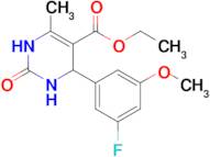 Ethyl 4-(5-fluoro-3-methoxyphenyl)-6-methyl-2-oxo-1,2,3,4-tetrahydropyrimidine-5-carboxylate