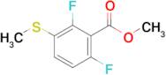 2,6-Difluoro-3-methylsulfanyl-benzoic acid methyl ester