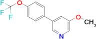 3-Methoxy-5-[4-(trifluoromethoxy)phenyl]pyridine