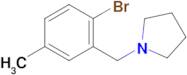 1-[(2-Bromo-5-methylphenyl)methyl]-pyrrolidine