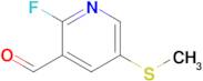 2-Fluoro-5-(methylthio)nicotinaldehyde