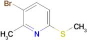 5-Bromo-6-methyl-2-methylthiopyridine