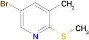 5-Bromo-3-methyl-2-(methylthio)pyridine