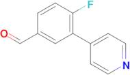 4-Fluoro-3-(pyridin-4-yl)benzaldehyde