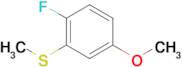 1-Fluoro-4-methoxy-2-methylsulfanylbenzene