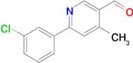 2-(3-Chlorophenyl)-4-methylpyridine-5-carboxaldehyde