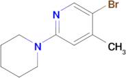 5-Bromo-4-methyl-2-(1-piperidinyl)pyridine