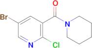 5-bromo-2-chloro-3-[(piperidin-1-yl)carbonyl]pyridine