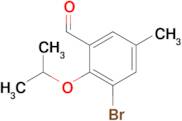 3-Bromo-5-methyl-2-(1-methylethoxy)benzaldehyde