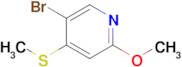 5-Bromo-2-methoxy-4-(methylthio)pyridine