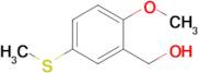 (2-Methoxy-5-(methylthio)phenyl)methanol