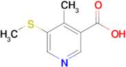 4-Methyl-5-(methylsulfanyl)pyridine-3-carboxylic acid