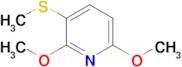 2,6-Dimethoxy-3-(methylsulfanyl)pyridine