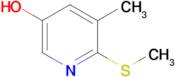 5-Methyl-6-(methylthio)pyridin-3-ol