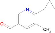 2-Cyclopropyl-3-methylpyridine-5-carbaldehyde