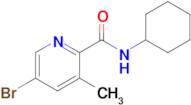 5-Bromo-3-methyl-N-cyclohexylpyridine-2-carboxamide