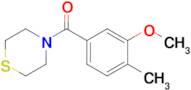 (3-Methoxy-4-methylphenyl)(thiomorpholino)methanone