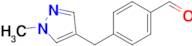 4-((1-Methyl-1H-pyrazol-4-yl)methyl)benzaldehyde