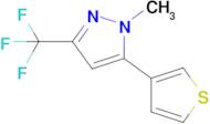 1-Methyl-5-(thiophen-3-yl)-3-(trifluoromethyl)-1H-pyrazole