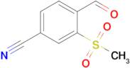 4-Formyl-3-(methylsulfonyl)benzonitrile