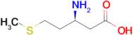 (S)-3-Amino-5-(methylthio)pentanoic acid