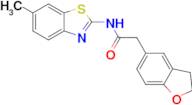 2-(2,3-Dihydrobenzofuran-5-yl)-N-(6-methylbenzo[d]thiazol-2-yl)acetamide