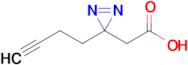 2-(3-(But-3-yn-1-yl)-3H-diazirin-3-yl)acetic acid