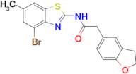 N-(4-Bromo-6-methylbenzo[d]thiazol-2-yl)-2-(2,3-dihydrobenzofuran-5-yl)acetamide