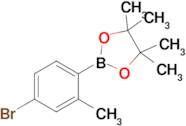 2-(4-Bromo-2-methylphenyl)-4,4,5,5-tetramethyl-1,3,2-dioxaborolane