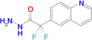 2,2-Difluoro-2-(quinolin-6-yl)acetohydrazide