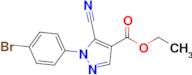 Ethyl 1-(4-bromophenyl)-5-cyano-1h-pyrazole-4-carboxylate