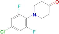 1-(4-Chloro-2,6-difluorophenyl)piperidin-4-one